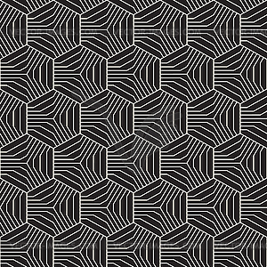 Abstract geometric pattern with hexagons and - vector image