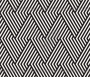 Seamless stylish pattern. Geometric striped - vector clip art