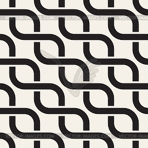 Seamless interlaced stylish pattern. Repeating - vector clip art