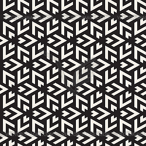 Seamless triangle lines mosaic pattern. Modern - vector clipart