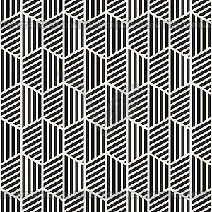 Seamless stylish pattern. Geometric striped - vector clip art