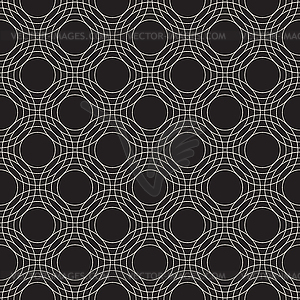 Seamless pattern with symmetric round lines - vector clipart