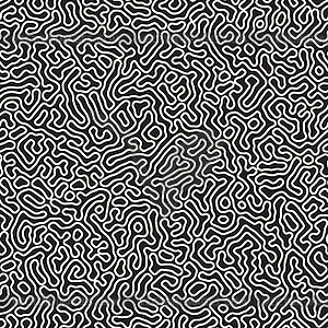 Seamless pattern. Monochrome organic shapes texture - vector