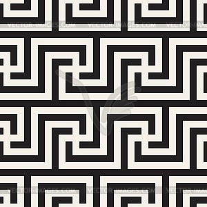 Seamless pattern. Geometric striped ornament. - vector image