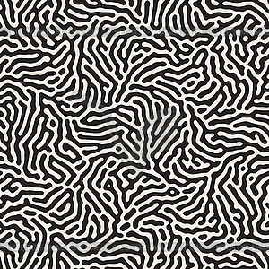 Seamless pattern. Monochrome organic shapes texture - vector image