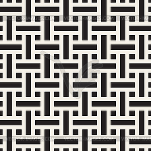 Seamless stylish pattern. Geometric striped - white & black vector clipart