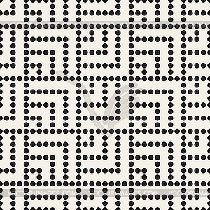 Seamless pattern. Dotted geometric background. - vector image