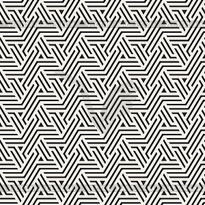 Seamless stylish pattern. Geometric striped - white & black vector clipart