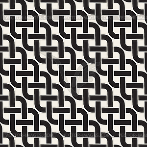 Seamless pattern. Decorative geometric interlaced - vector image