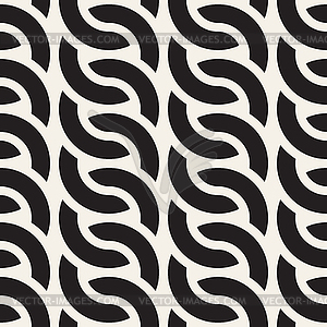 Seamless pattern. Decorative geometric interlaced - vector clip art