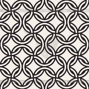 Seamless chain pattern. Interweaving thin lines - royalty-free vector clipart