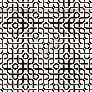 Seamless pattern. Decorative geometric interlaced - royalty-free vector image