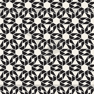 Seamless pattern. Repeating geometric black and - vector clipart