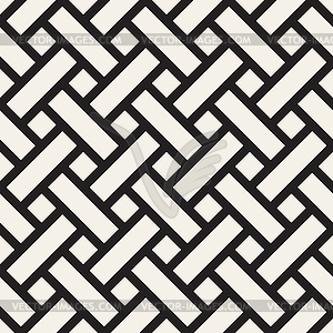Seamless pattern. Repeating geometric interlocking - vector image