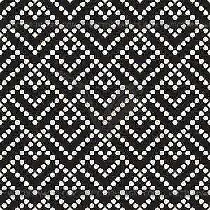 Seamless pattern. Dotted geometric background. - vector clipart
