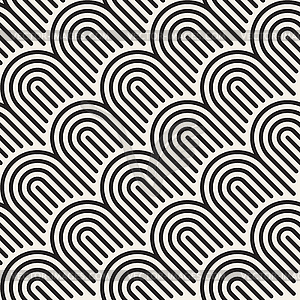 Seamless geometric pattern. Stylish striped - royalty-free vector image