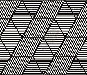 Seamless geometric pattern. Stylish striped - vector clipart