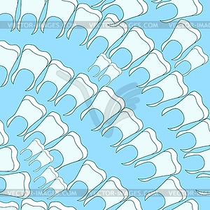 Бесшовные модели здоровыми зубы пастой - клипарт в векторном формате