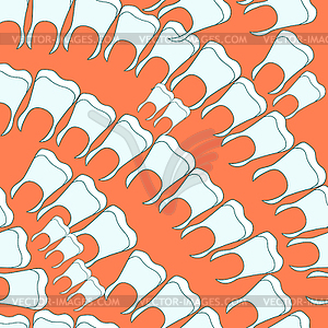 Seamless pattern healthy teeth paste - vector clipart / vector image