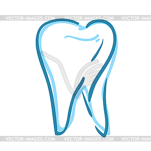 Dental tooth picture - vector image