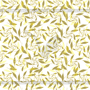 Seamless pattern floral pattern fabric - vector image