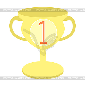 Sports goblet win first place - vector clip art
