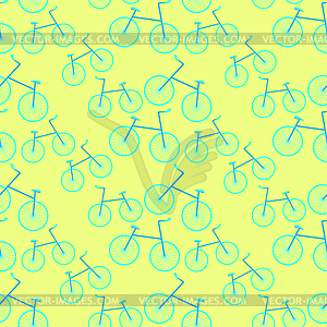 Seamless pattern bicycle sports - vector EPS clipart