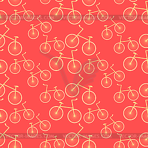 Seamless pattern bicycle sports - vector clip art