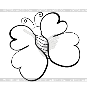 Butterfly logo brand name icon - vector image