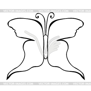 Butterfly logo brand name icon - vector clip art