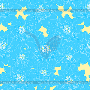 Lotus flower of seamless pattern - vector EPS clipart