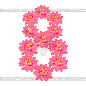 Holiday March 8, Women is flowers - vector image