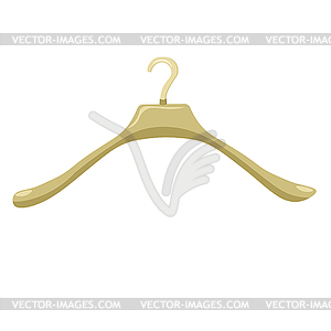 Coat hanger black close - royalty-free vector image