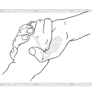 two hands holding clipart