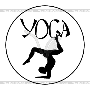 Logo of yoga Indian man  - vector clip art