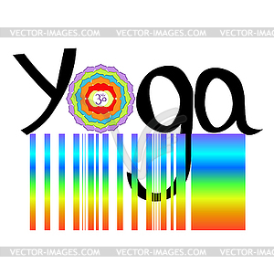 Logo yoga Indian chakra sahasrara  - vector clipart