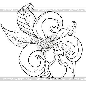 Окраска Флоридским кизиловым цветком - векторизованное изображение