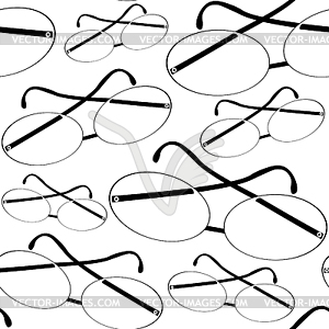 Seamless pattern glasses for excellent vision - vector image