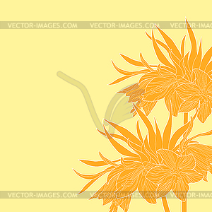 Цветочная ратуша Fritillaria imperialis - векторный клипарт Royalty-Free