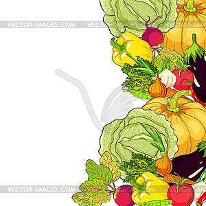 Is vegetables ripe autumn - vector image