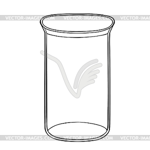 Bulb glass for medicine and chemistry - vector clipart / vector image