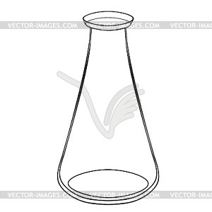 Bulb glass for medicine and chemistry - vector image