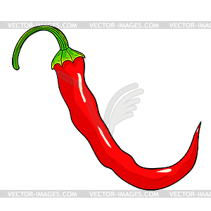 Pepper hot chili vegetable vegetarian - vector clip art