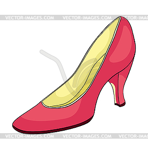 Shoes for girls, women on heels - vector EPS clipart
