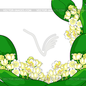 Цветок ландыша - стоковое векторное изображение