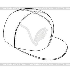 Это шапка головной убор лето - векторный клипарт EPS