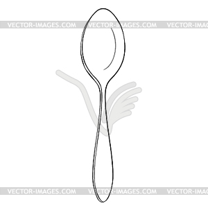 Cutlery spoon for food - vector clip art