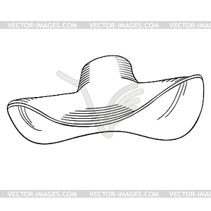 Female headdress hat with bow - vector clip art