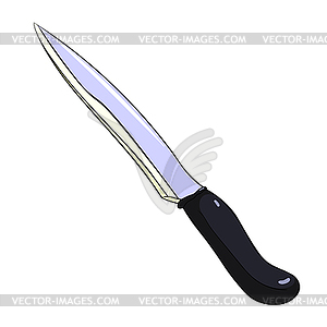 Knife for cutting food with handle - vector image