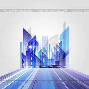 Abstract city landscape - vector clip art